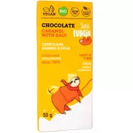Ciocolata vegana caramel sarat fara gluten bio 50g - SUPER FUDGIO