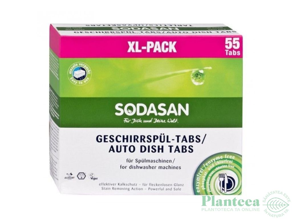 Detergent tablete vase masina spalat 55b - SODASAN