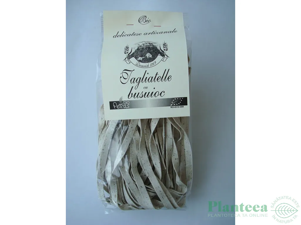 Paste tagliatelle grau semola busuioc eco 250g - PETRAS BIO