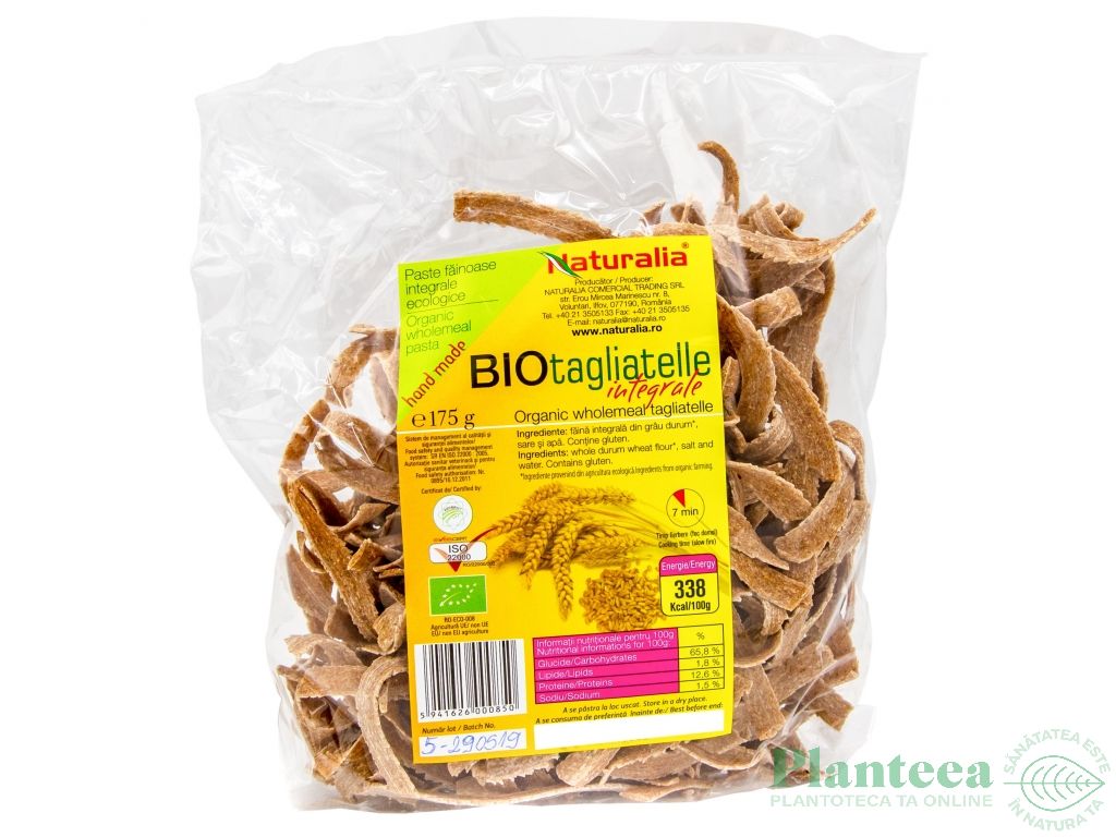 Paste tagliatelle grau integral eco 175g - NATURALIA