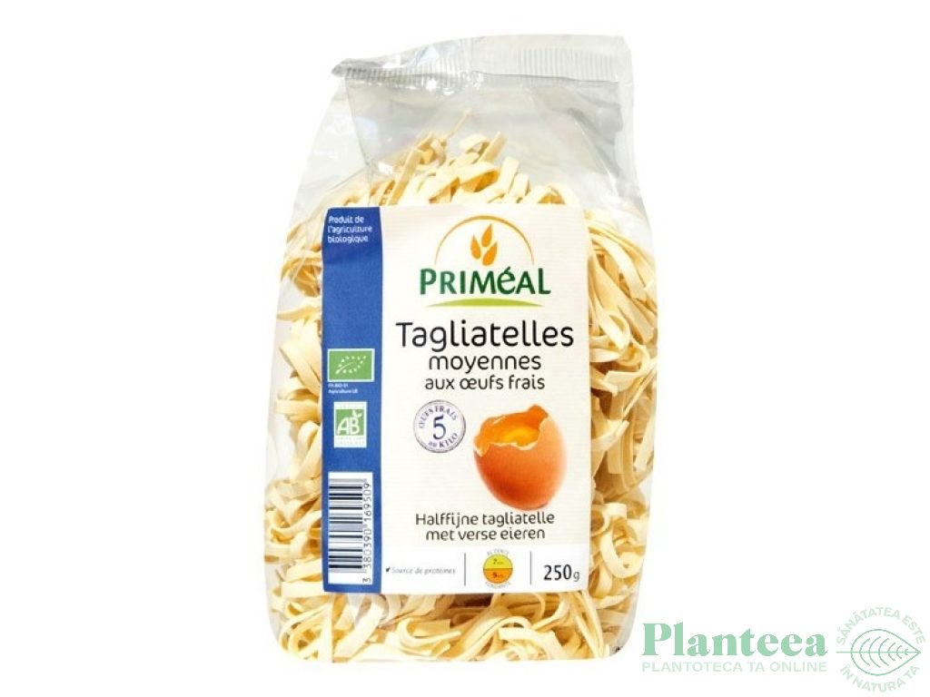 Paste tagliatelle grau semola cu ou eco 250g - PRIMEAL