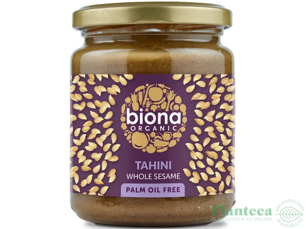 Pasta susan integral Tahini cu sare 250g - BIONA