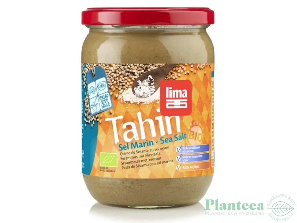 Pasta susan integral Tahini sare mare bio 500g - LIMA