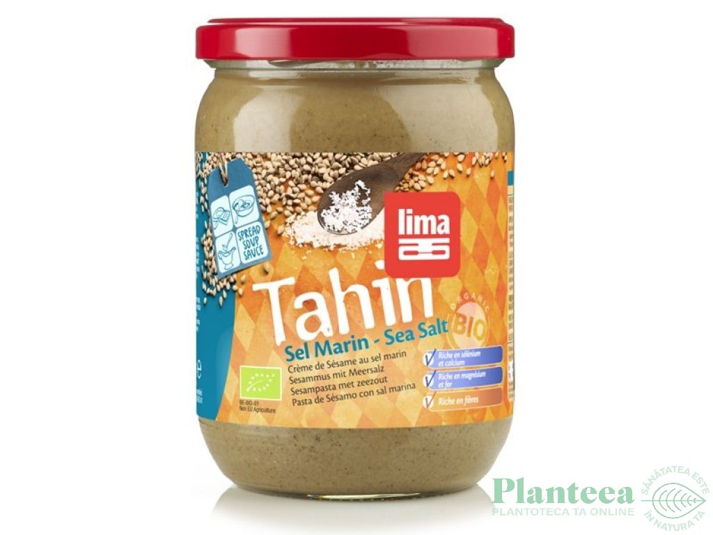 Pasta susan integral Tahini sare mare bio 500g - LIMA