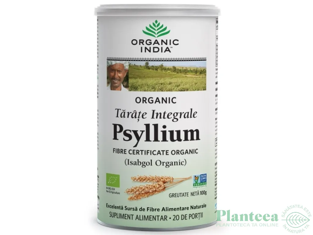 Tarate psyllium integrale 100g - ORGANIC INDIA