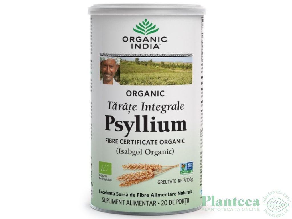 Tarate psyllium integrale 100g - ORGANIC INDIA
