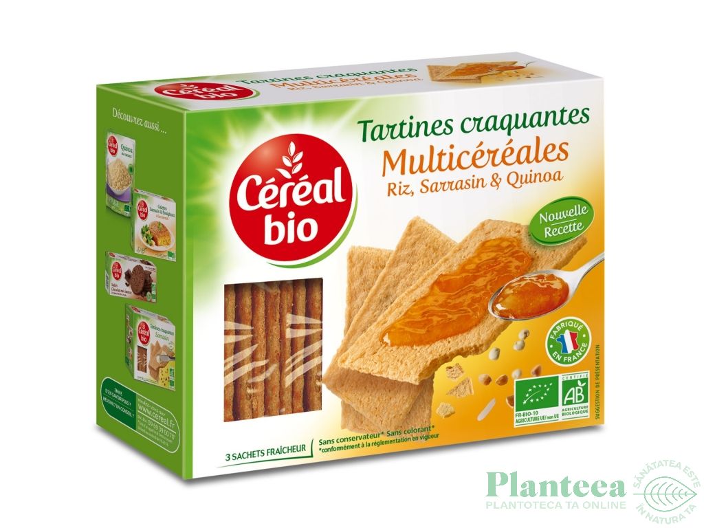 Tartine crocante multicereale eco 145g - CEREAL BIO