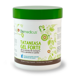 Gel tataneasa Forte rozmarin urzica spirulina camfor 250ml - BIOMEDICUS