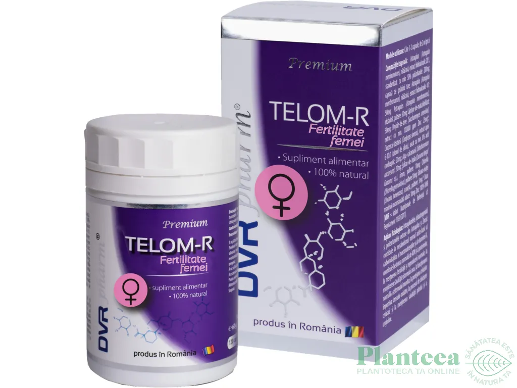 Telom R Fertilitate femei 120cps - DVR PHARM