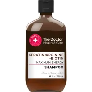 Sampon energizant Keratin+Arginine+Biotin Maximum Energy 355ml - THE DOCTOR HEALTH&CARE
