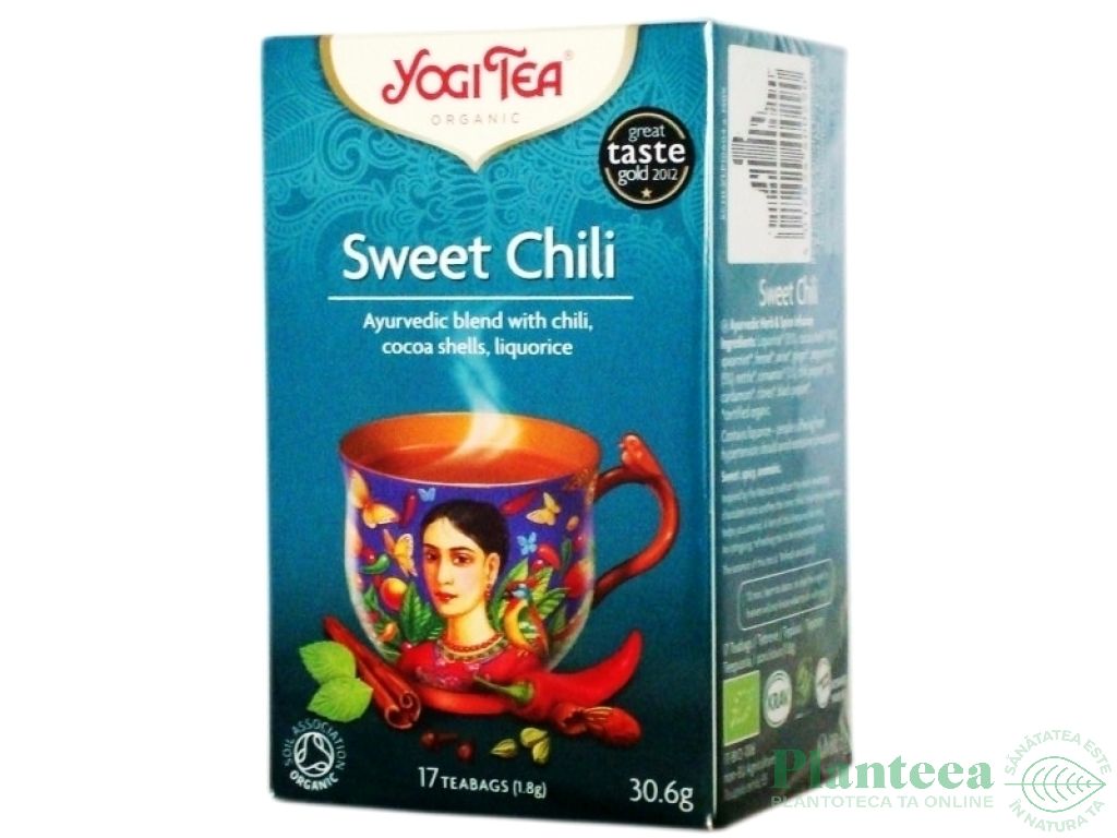 Ceai Sweet Chilli cacao eco 17dz - YOGI TEA