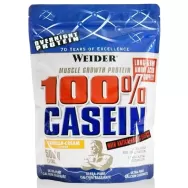 Pulbere proteica caseina 100% zi noapte vanilie crema 500g - WEIDER