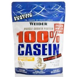 Pulbere proteica caseina 100% zi noapte vanilie crema 500g - WEIDER