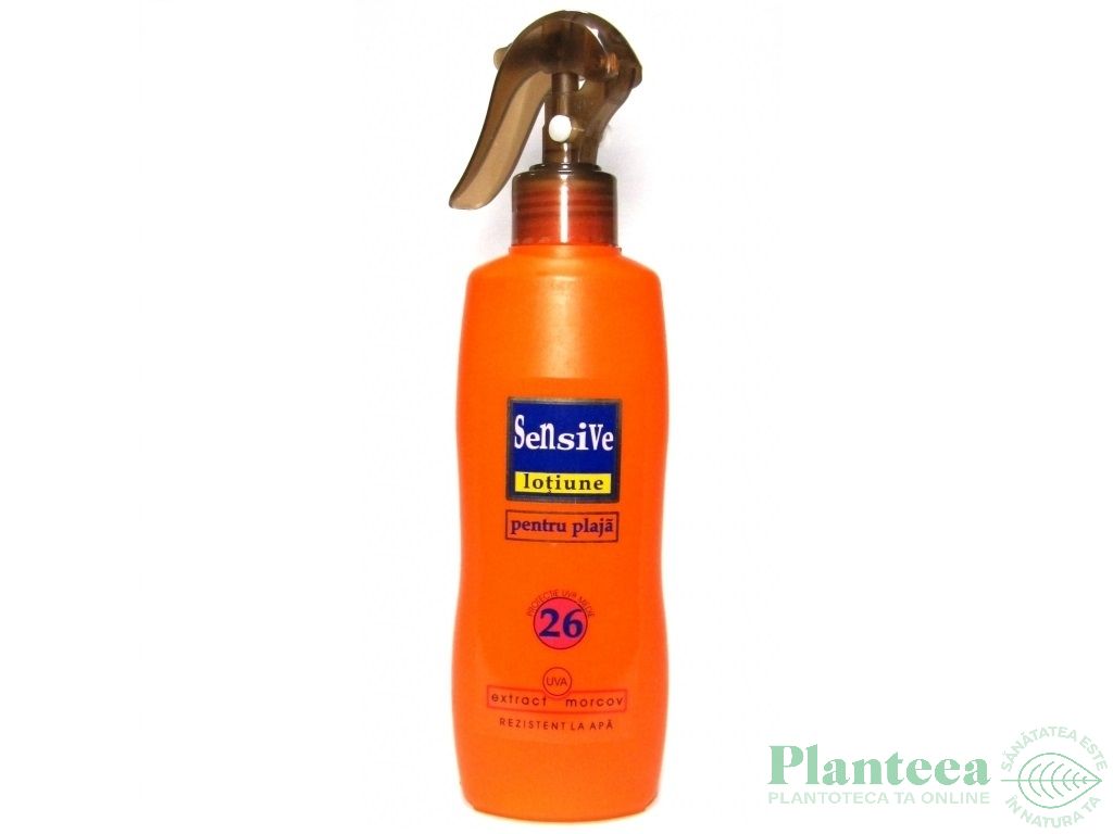 Lotiune plaja spf26 morcov 250ml - SENSIVE