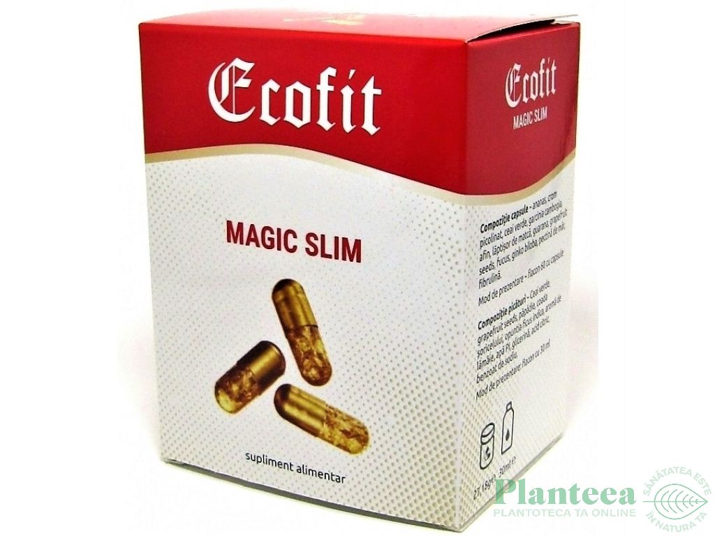 Ecofit magic slim 60cps+picaturi 30ml - LABORATOARELE MEDICA