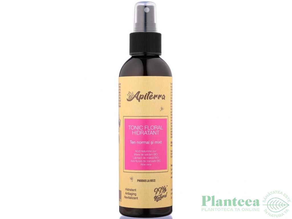 Lotiune tonica florala hidratanta ten normal/mixt 200ml - APITERRA