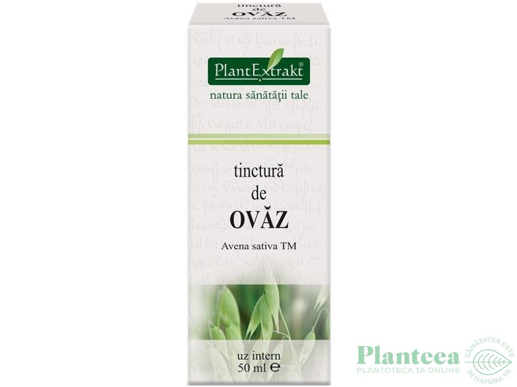 Tinctura ovaz verde 50ml - PLANTEXTRAKT