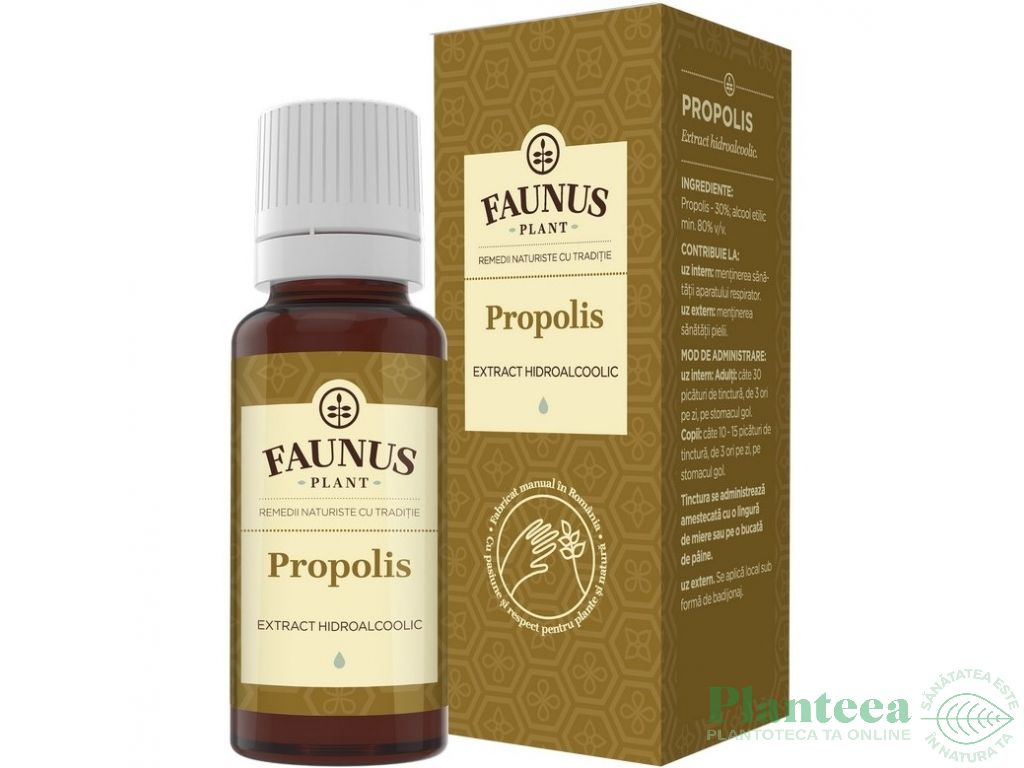 Tinctura propolis 30% 20ml - FAUNUS PLANT