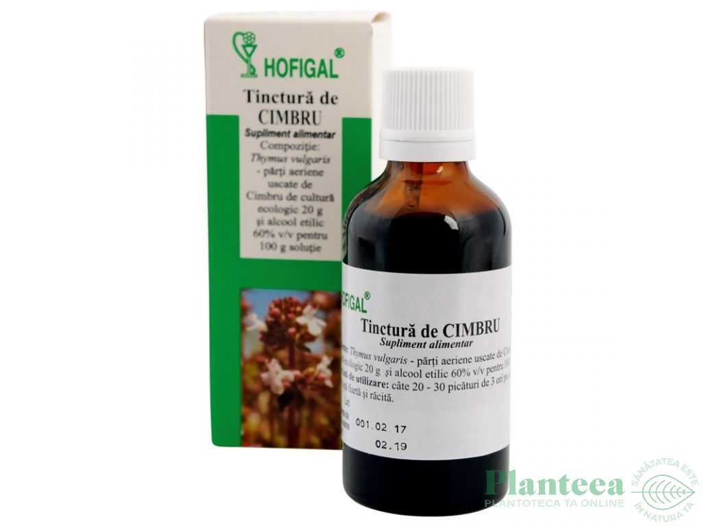 Tinctura cimbru 50ml - HOFIGAL