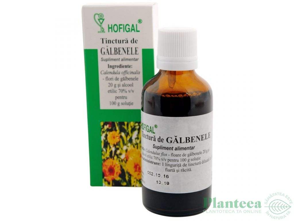 Tinctura galbenele 50ml - HOFIGAL