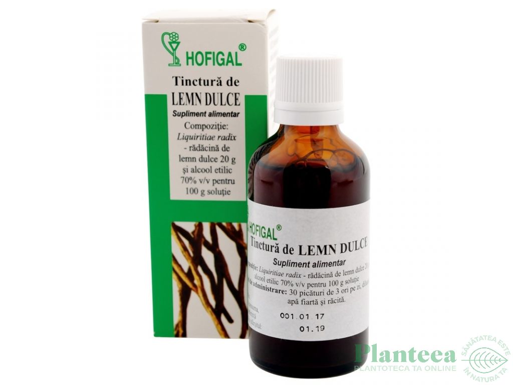 Tinctura lemn dulce 50ml - HOFIGAL