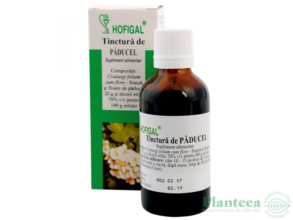 Tinctura paducel frunze flori 50ml - HOFIGAL