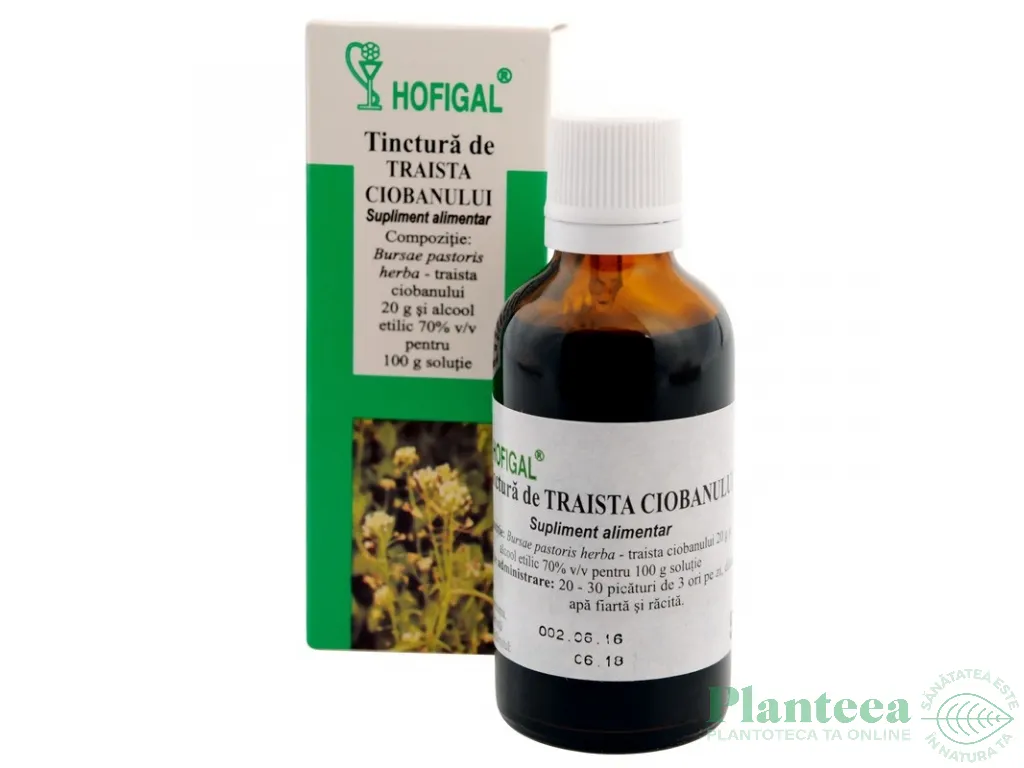 Tinctura traista ciobanului 50ml - HOFIGAL