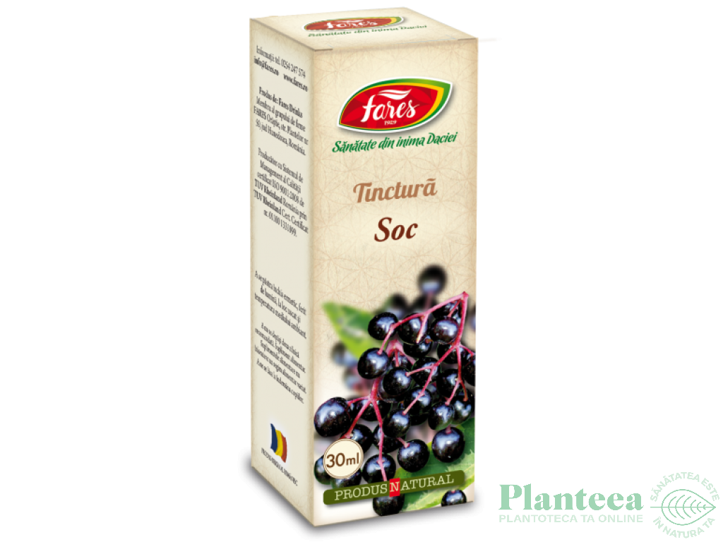 Tinctura soc fructe 30ml - FARES