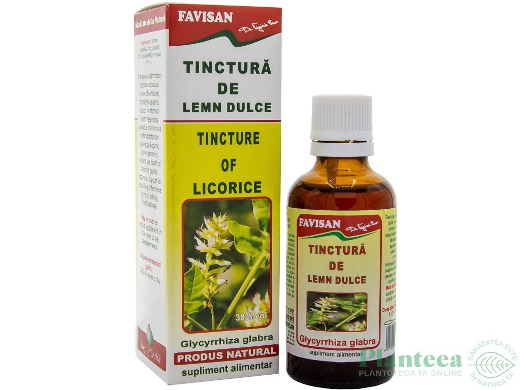 Tinctura lemn dulce 50ml - FAVISAN