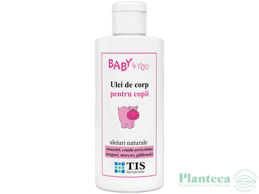 Ulei corp uleiuri naturale pentru copii Baby4You 100ml - TIS