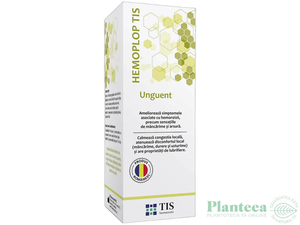 Unguent antihemoroidal HemoplopTis 50ml - TIS