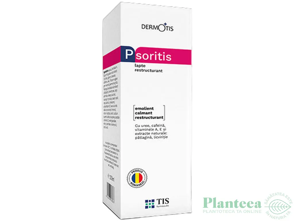 Lapte corp emolient restructurant PsoriTis 100ml - TIS