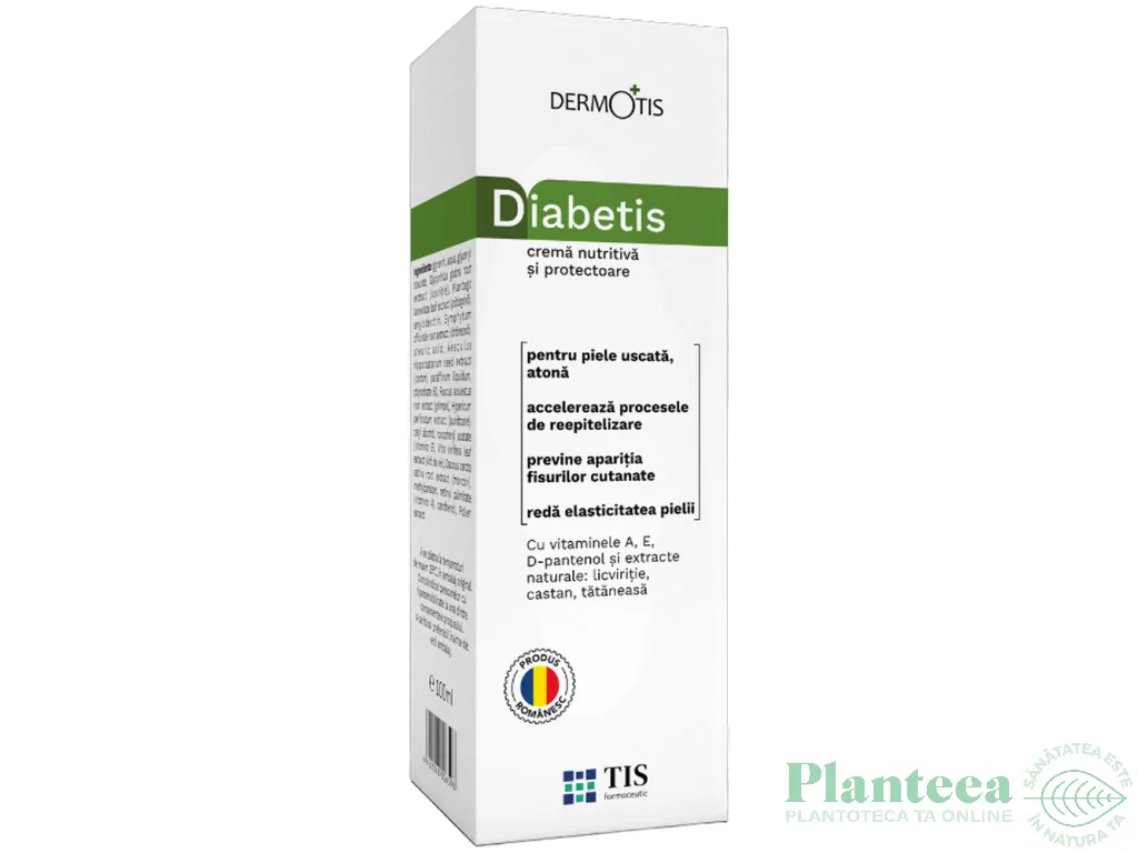 Crema nutritiva protectoare piele uscata DiabeTis 100ml - TIS