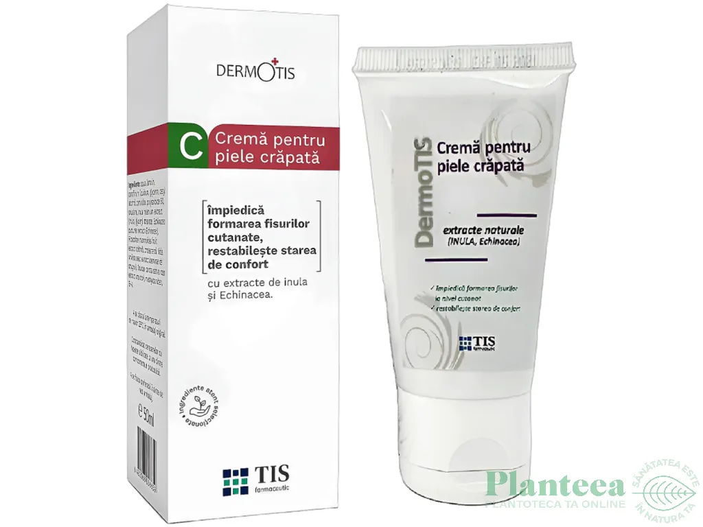Crema emolienta piele crapata fisuri cutanate DermoTis 50ml - TIS