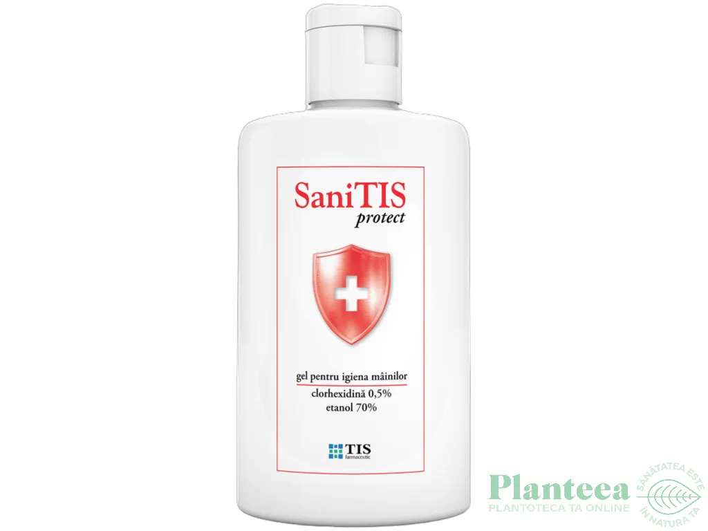 Gel igienizant maini 70%alcool clorhexidina 0,5% SaniTis 60ml - TIS