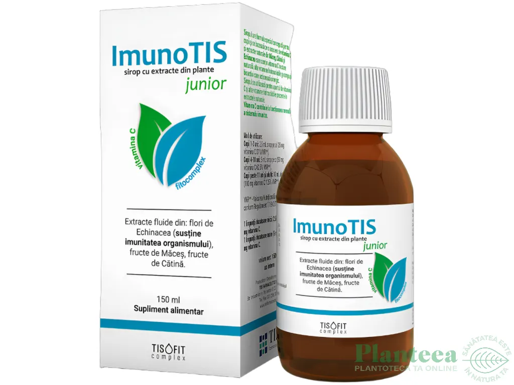 Sirop fitocomplex ImunoTis junior TisoFit 150ml - TIS