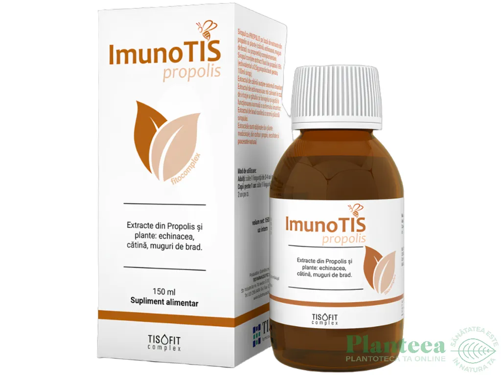 Sirop fitocomplex ImunoTis propolis TisoFit 150ml - TIS