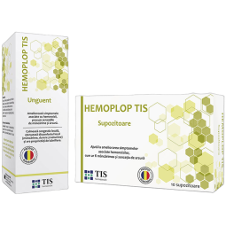 Kit antihemoroidal HemoPlop [Unguent 50ml + Supozitoare 10b] 2b - TIS