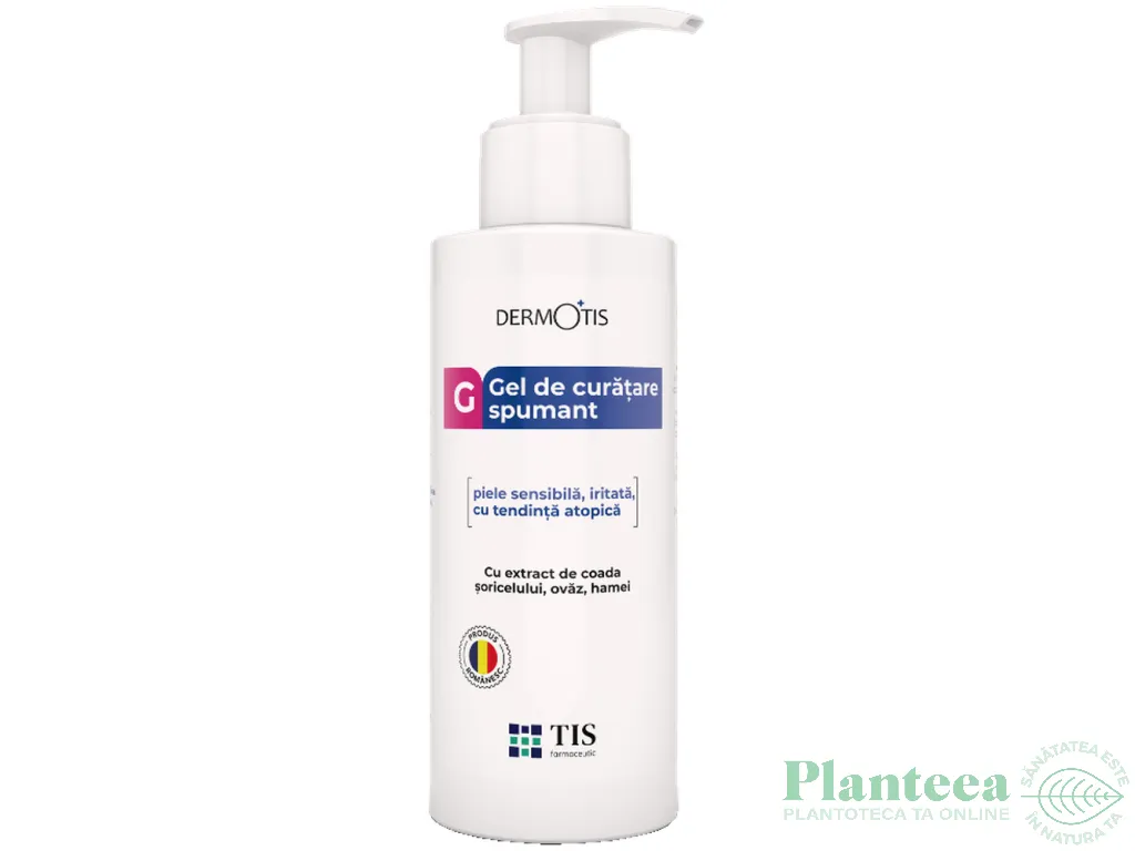 Gel curatare fata corp spumant piele sensibila DermoTis 300ml - TIS