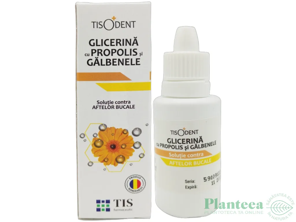 Glicerina boraxata galbenele propolis 25ml - TIS