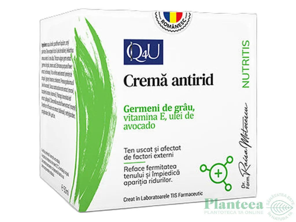 Crema antirid germeni grau Q4U NutriTis 50ml - TIS