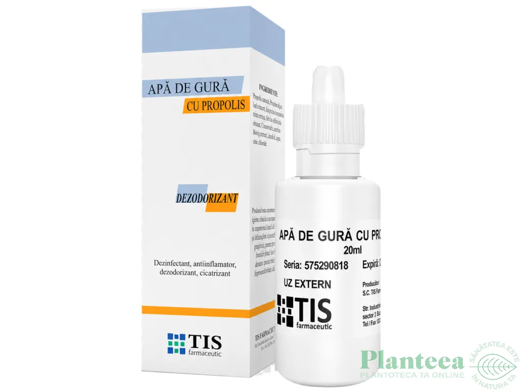 Apa gura propolis Tisodent 20ml - TIS