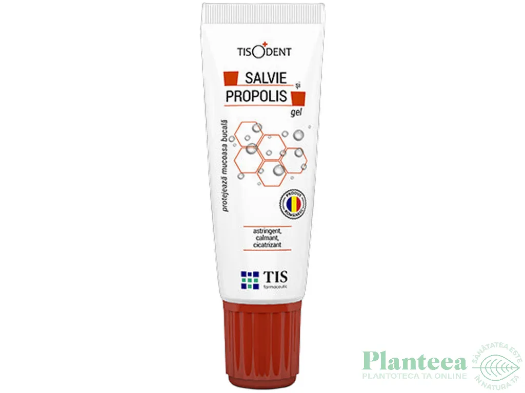 Gel bucal salvie propolis TisoDent 20ml - TIS
