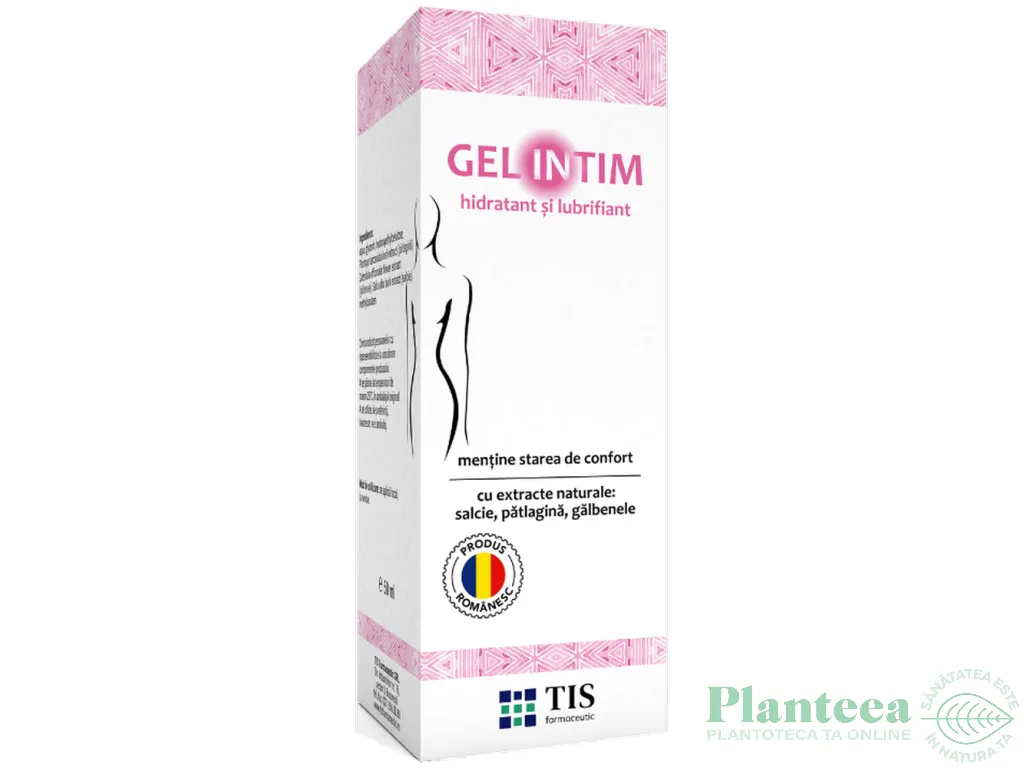 Gel intim salcie patlagina galbenele 50ml - TIS