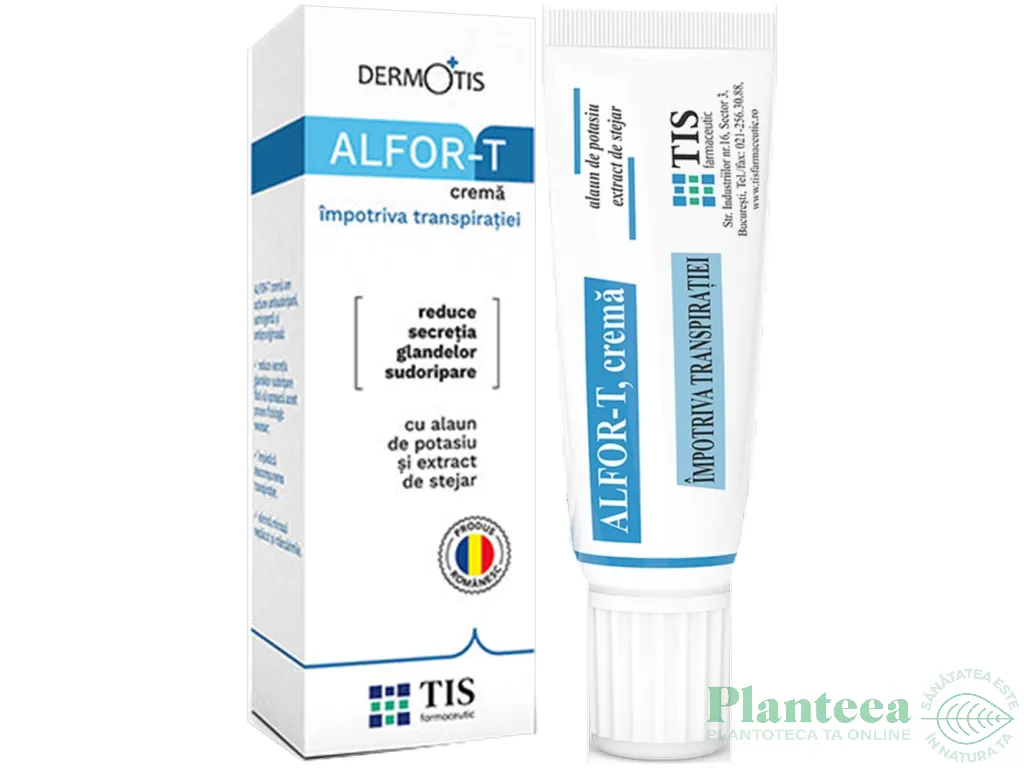 Crema imp transpiratiei AlforT DermoTis 20ml - TIS