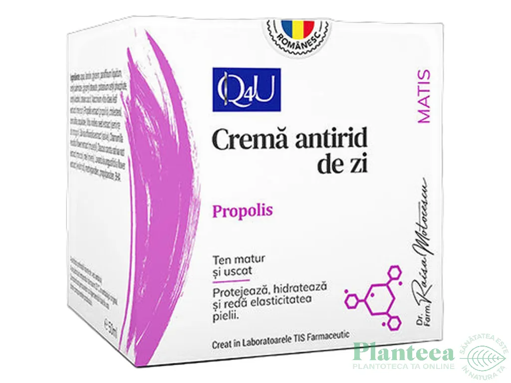 Crema zi antirid propolis Q4U MaTis 50ml - TIS