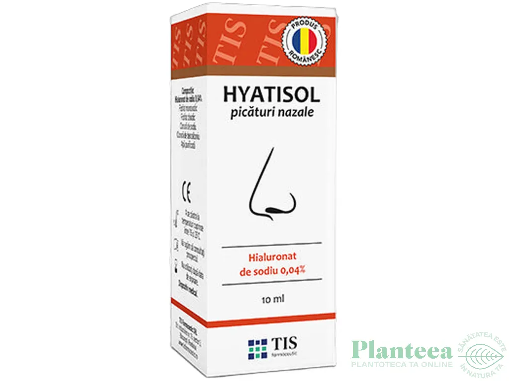 Picaturi nazale Hyatisol 10ml - TIS
