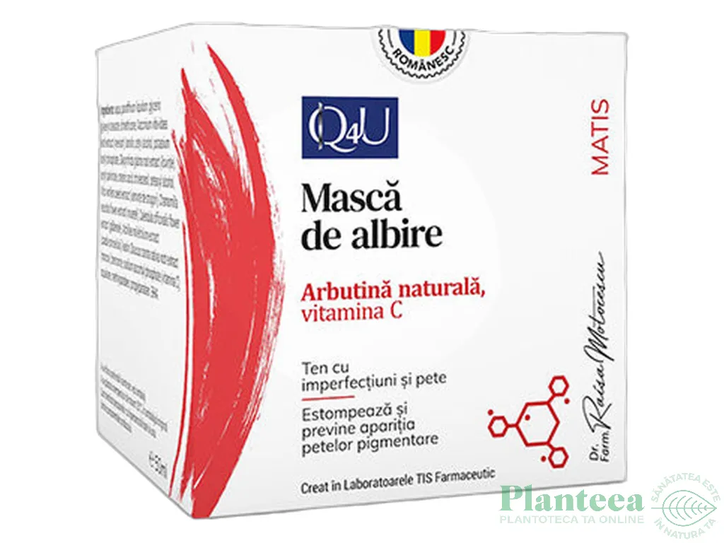 Masca albire spf10 Q4U MaTis 50ml - TIS