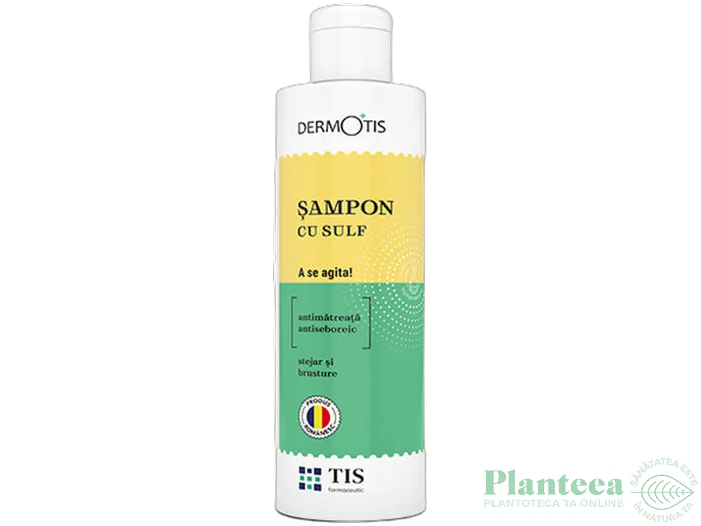 Sampon sulf stejar brusture DermoTis 100ml - TIS