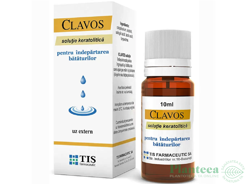 Solutie keratolitica bataturi Clavos 10ml - TIS